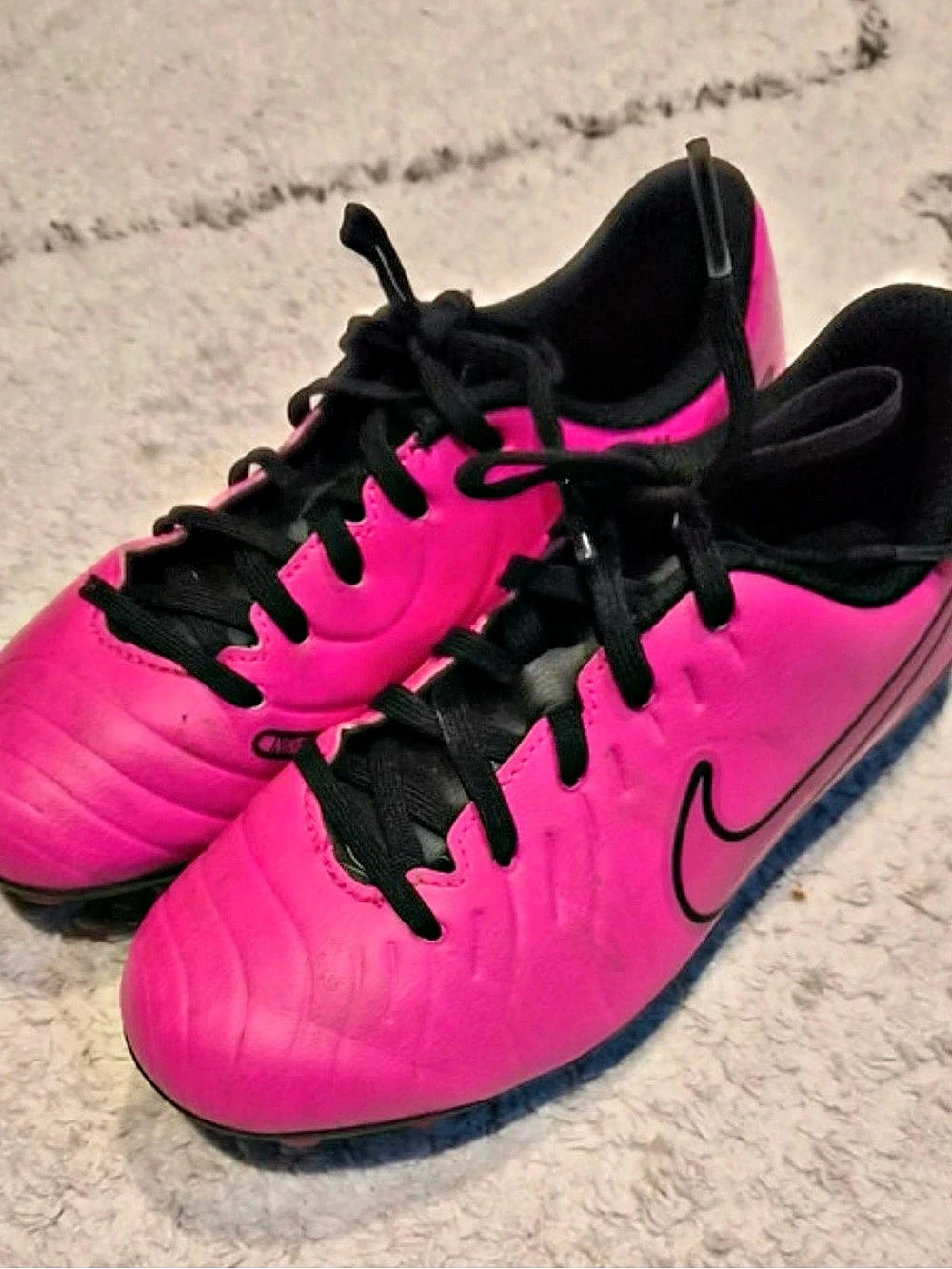 Nike Pink & Black Soccer Cleats size 2